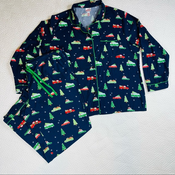Wondershop - Holiday Car Family Flannel Pajama Set XXL - Picture 3 of 12